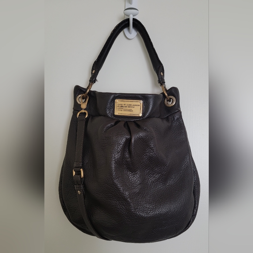 Marc by Marc Jacobs Classic Q Hillier Hobo Bag Dark Brown